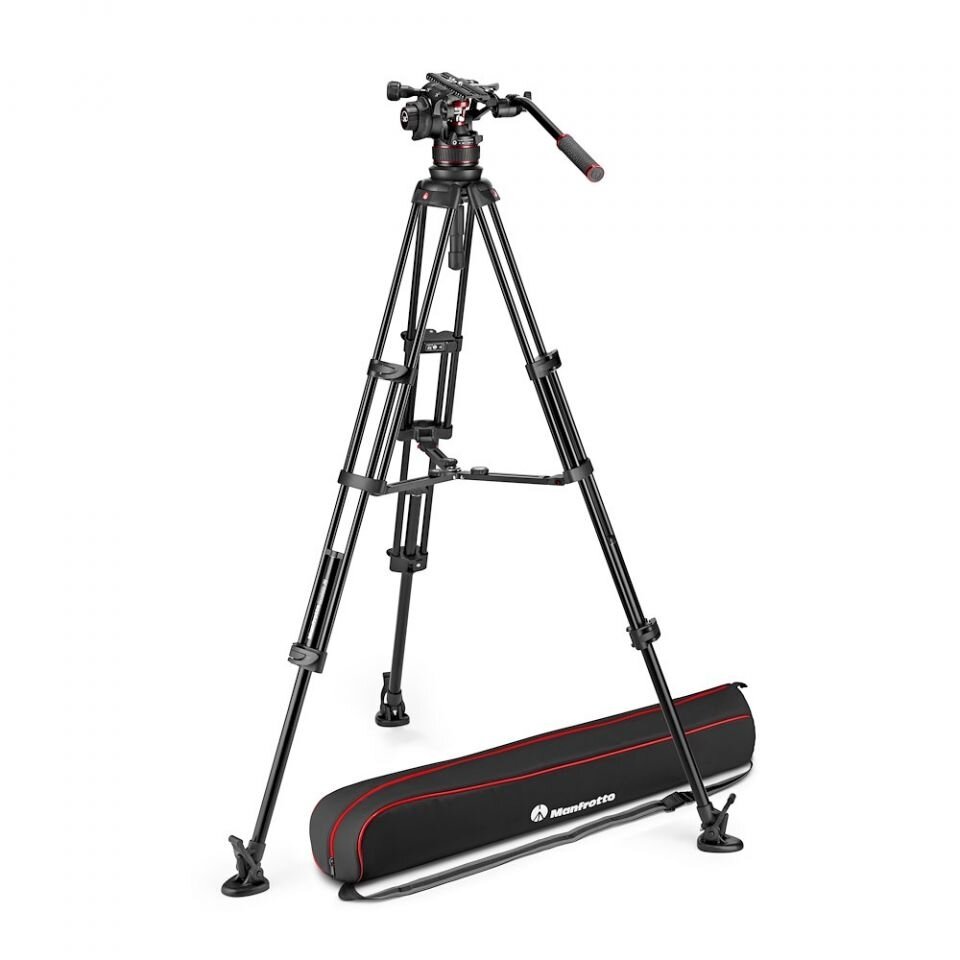 Видеокомплект Manfrotto Nitrotech 612 & Alu Twin MSMVK612TWINMA (штатив+головка) - фото №1