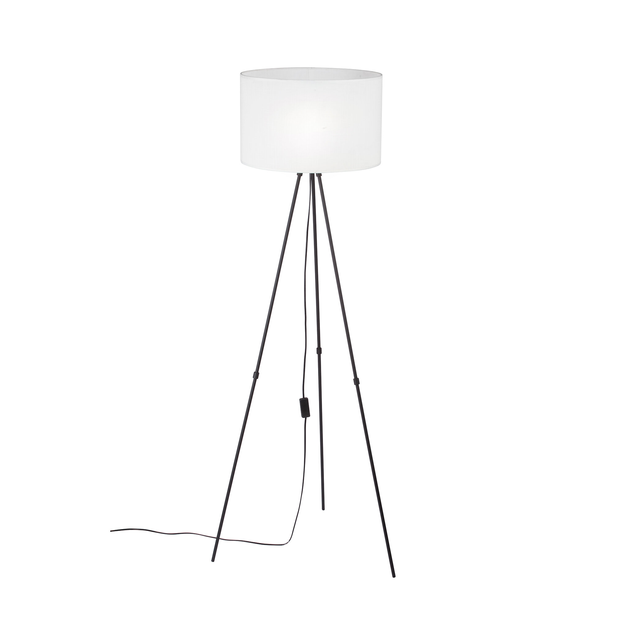 фото Светильник напольный Vitaluce V2957-1/1P, 1xE27 макс. 40Вт чёрный матовый