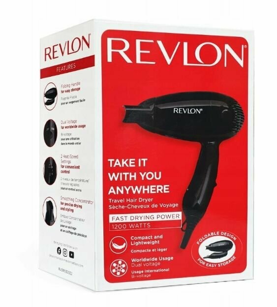 Фен дорожный Revlon RVDR5305E складная ручка - фотография № 7