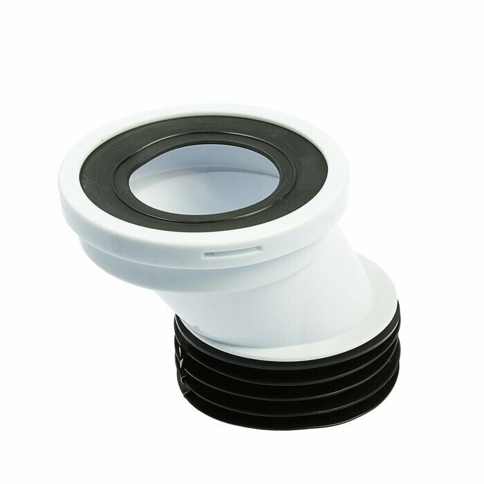 фото Труба фановая для унитаза "АНИ Пласт" W0420, эксцентрическая, 40 мм