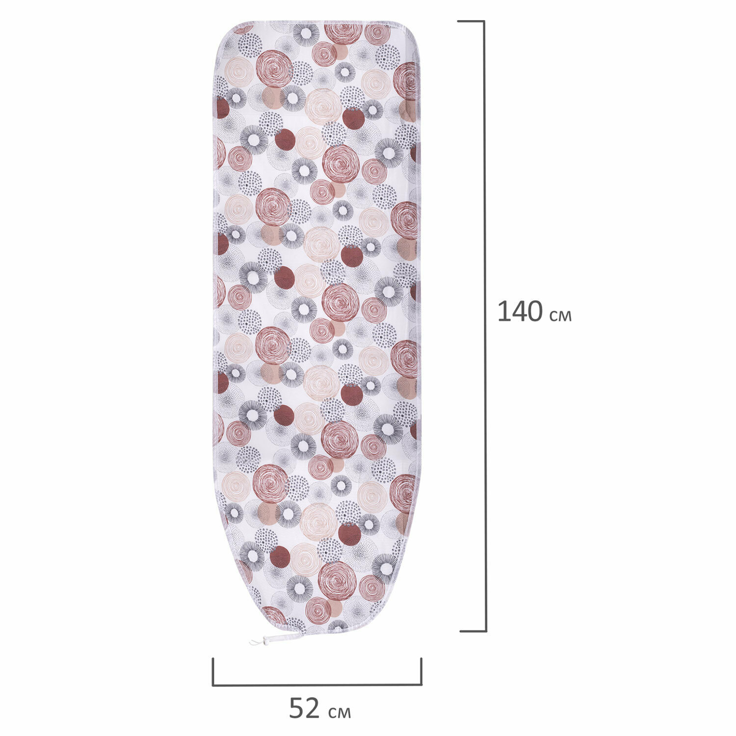 Чехол для гладильной доски универсальный, 140×52 см, большой, цвет ассорти, Тефлон, DOGRULAR - фотография № 4