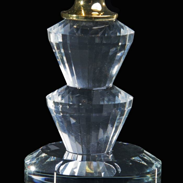 Подсвечник стекло на 1 свечу "Вазон с хрусталиками" 12х5,6х5,6 см - фотография № 3
