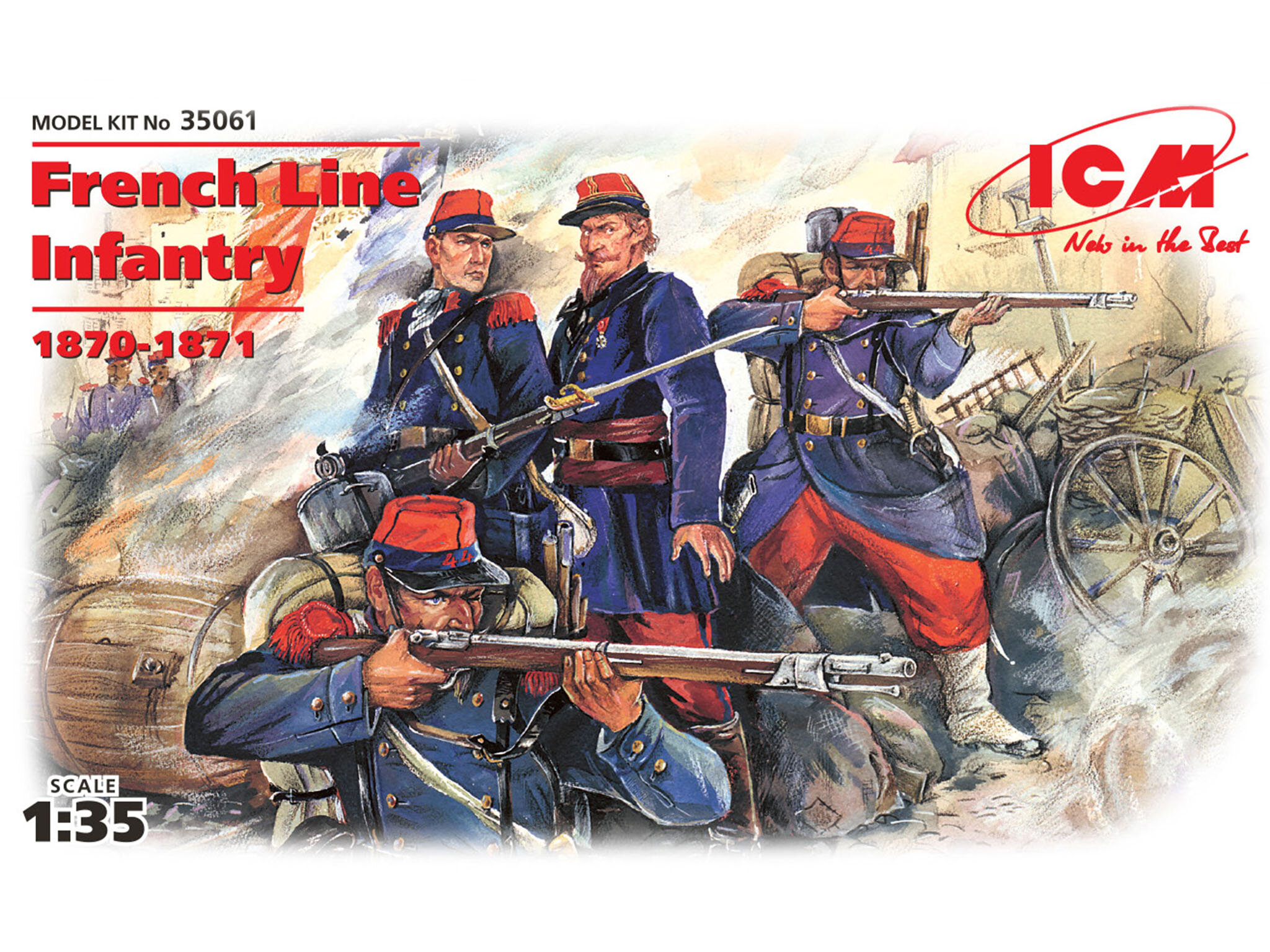 35061 Фигуры Французская линейная пехота, франко-прусская война (1870-1871)