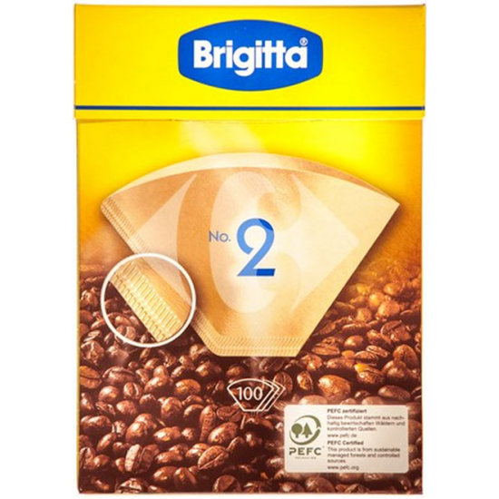 Одноразовые фильтры для капельной кофеварки Melitta Brigitta Размер 2