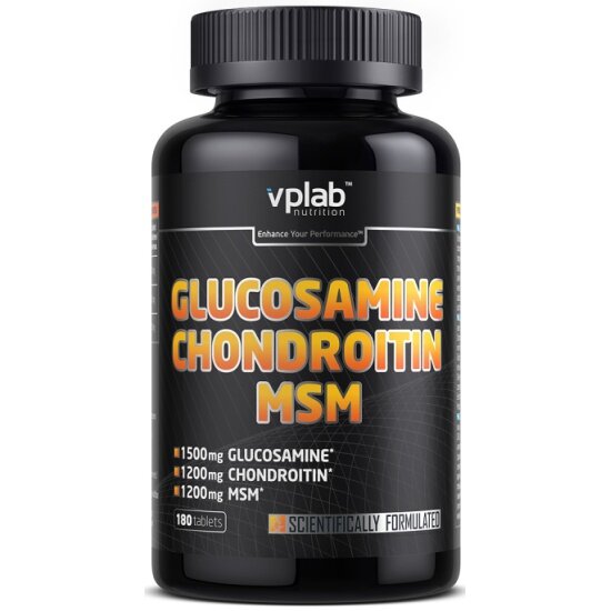 Глюкозамин и Хондроитин VP LABORATORY Glucosamine Chondroitin MSM 180 таб