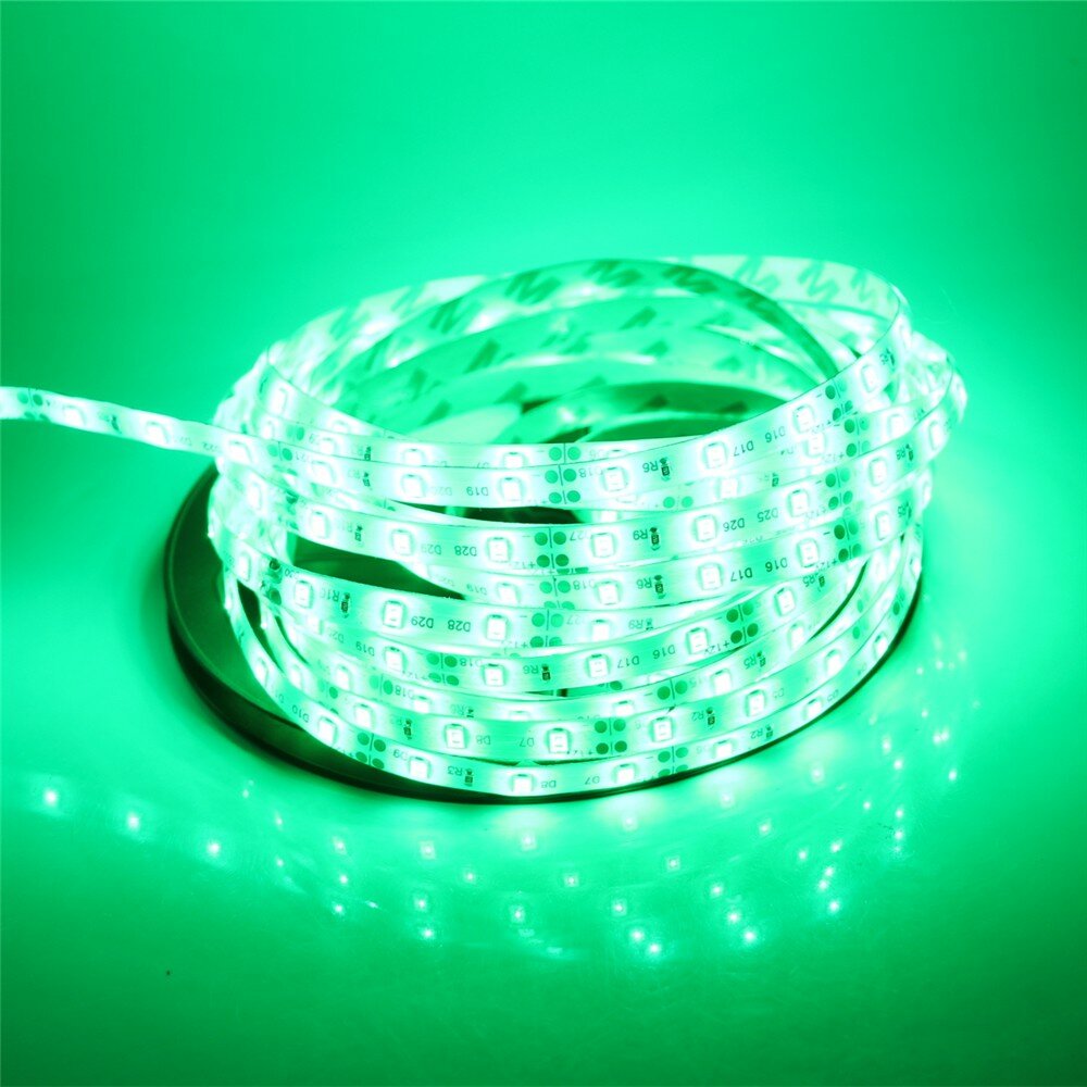 Светодиодная лента 2835-60LED-IP65 12 вольт 5м. - Цвет свечения:Зеленый