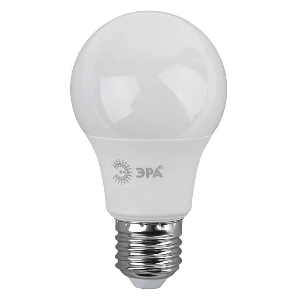 ЭРА Лампа светодиодная ЭРА E27 9W 4000K матовая LED A60-9W-840-E27 Б0032247