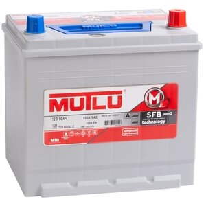 Аккумулятор Mutlu SFB M2 55D23L 60 Ач 550А обр. пол.