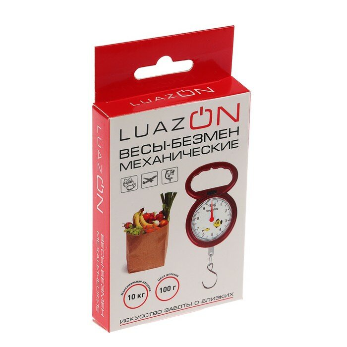 Luazon Home Безмен LuazON LVB-1001, механический, до 10 кг, цена деления 100 г, микс - фотография № 3