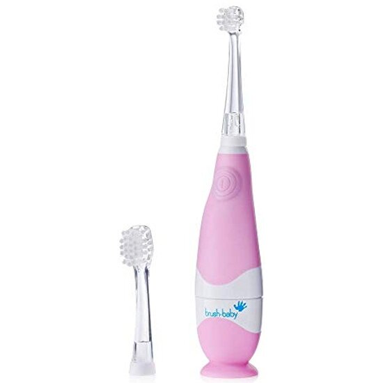 Зубная щётка электрическая BRUSH BABY BabySonic, 0-3 года, розовая