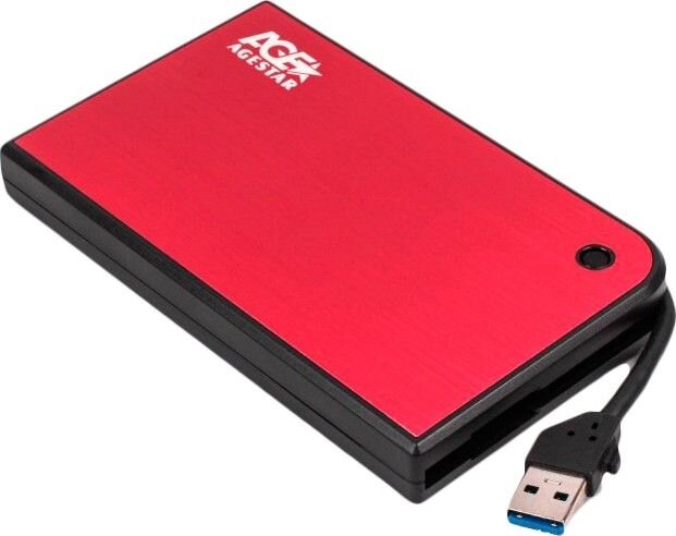 Внешний корпус для HDD 2.5" AgeStar 3UB2A14 пластик/алюминий красный