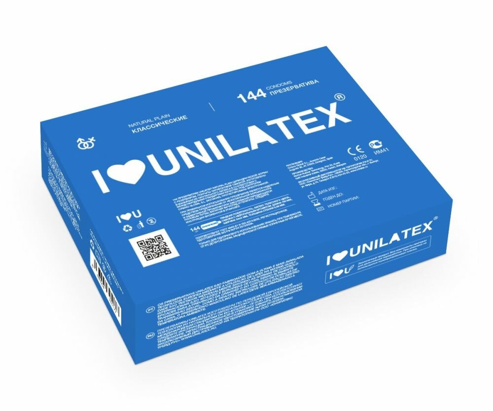 Unilatex Классические презервативы Unilatex Natural Plain - 144 шт.