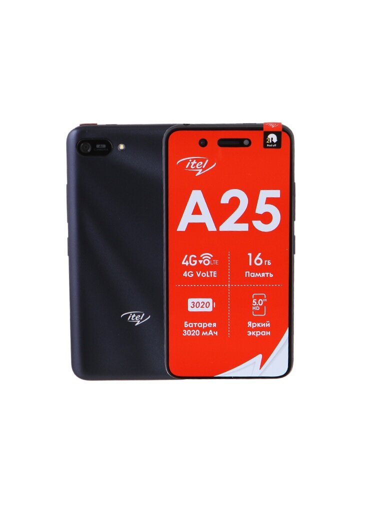 Сотовый телефон Itel A25 Starry Black