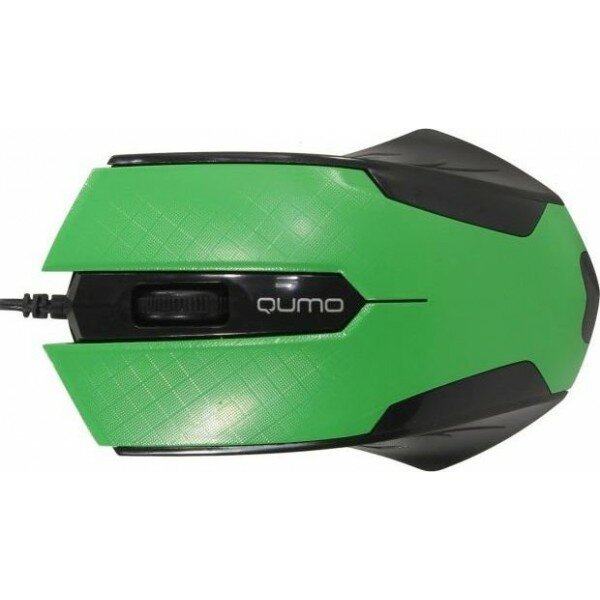 Мышь Qumo Office M14 Green, проводная, оптическая