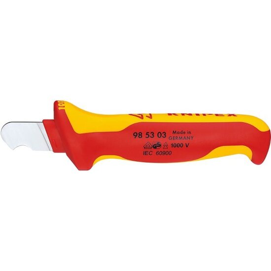 Нож для удаления оболочки круглого кабеля Knipex 985303, 170 mm
