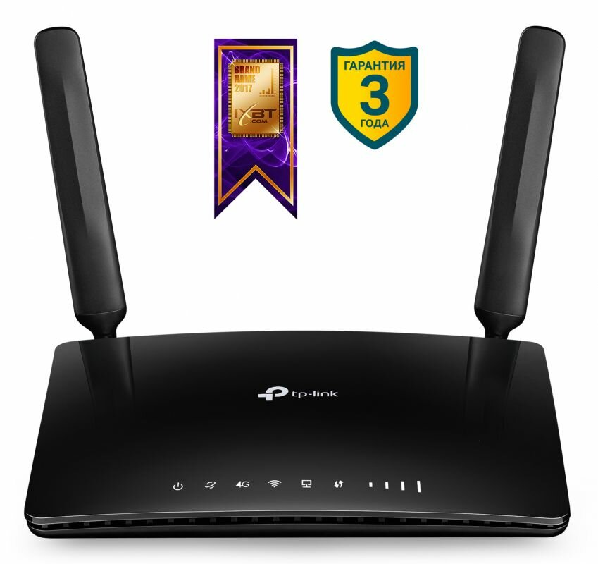 Wi-Fi роутер TP-Link Archer MR400 802.11ac Wi-Fi 5 4G черный