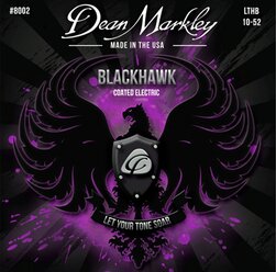 Струны для электрогитары Dean Markley 8002 Blackhawk, с покрытием - (10-13-17-30-42-52)