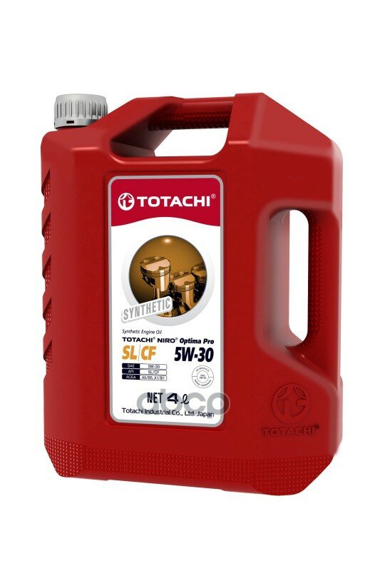 TOTACHI Масло Моторное Totachi Niro Optima Pro Synthetic 5W-30 Sl/Cf Пласт. 4Л