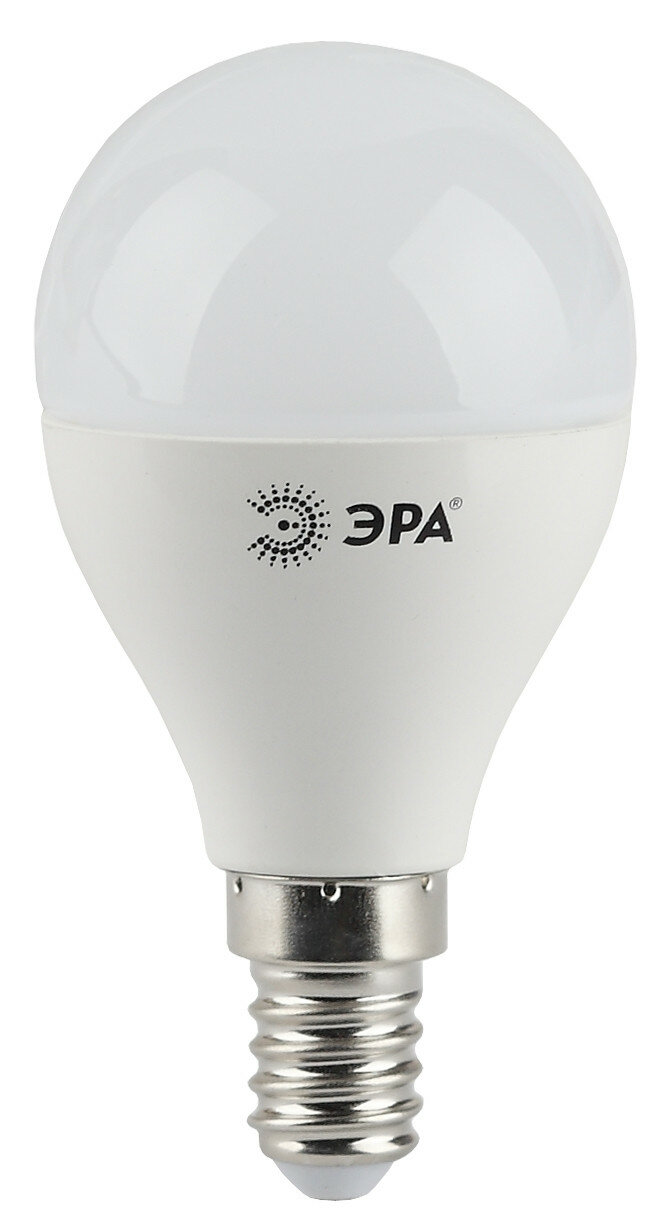 ЭРА Лампа светодиодная ЭРА E14 5W 2700K матовая LED P45-5W-827-E14 Б0028485