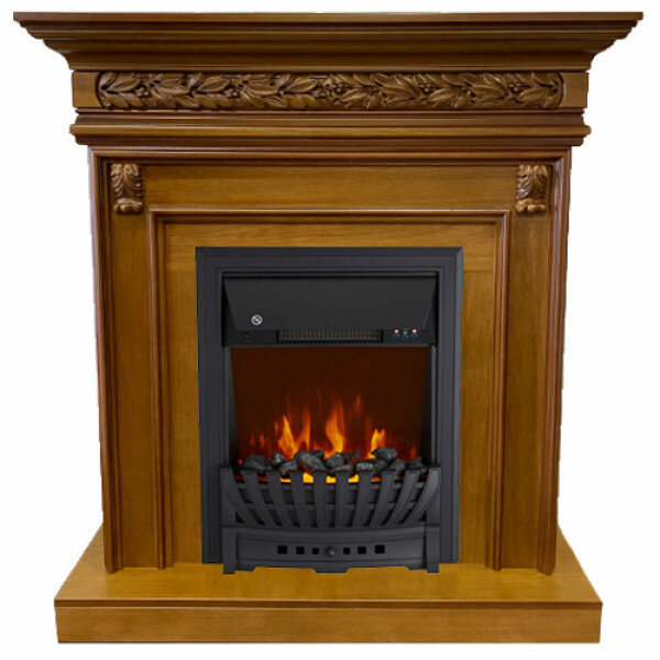 Электрокамин Royal Flame Valletta с очагом Aspen black орех