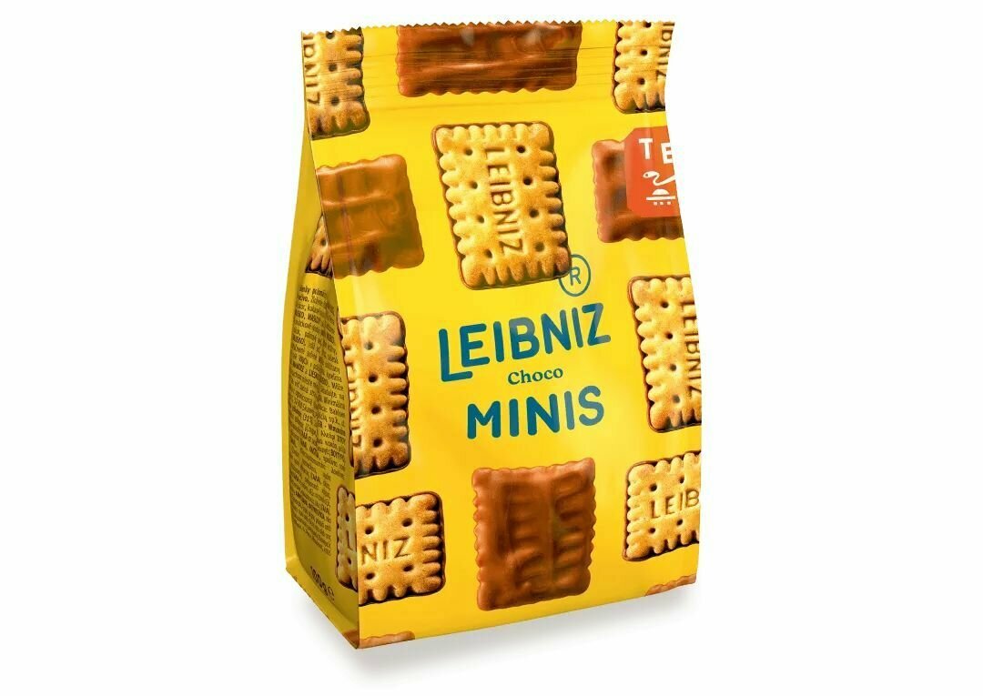 Печенье сливочное мини Leibniz Minis с шоколадом 125г - фотография № 1