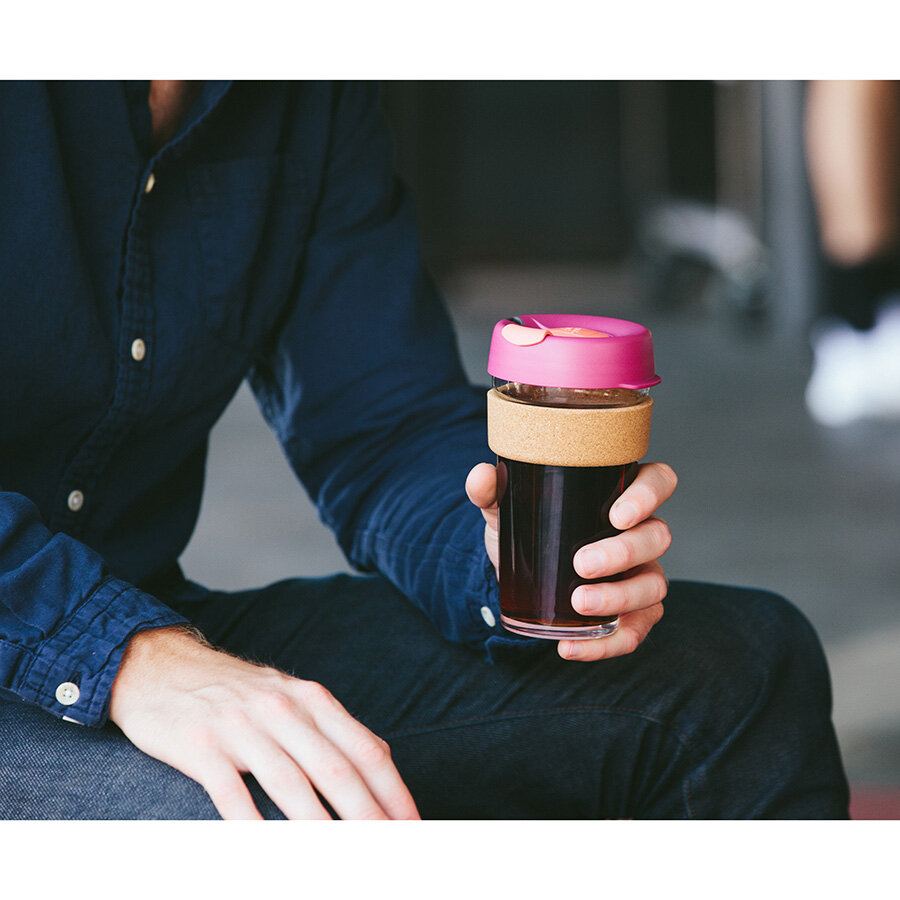 Кружка keepcup brew cork l 454 мл red bells - фотография № 4