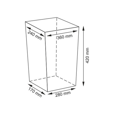 Плетеная корзина для белья с крышкой Wasserkraft WB-450-S 9062255 36 х 24 х 42 см - фотография № 3