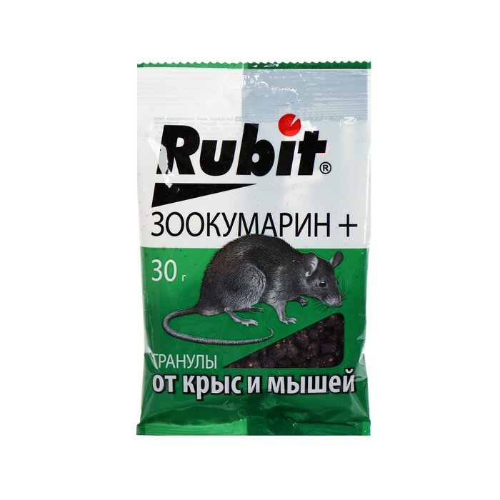 Rubit Средство от грызунов Rubit ЗООКУМАРИН+ гранулы 30 г