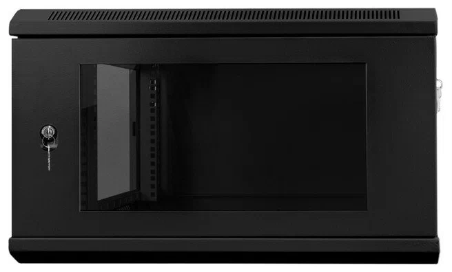 Телекоммуникационный шкаф настенный 19 дюймов 9u 600х600 черный: 19box-9U 60/60GB