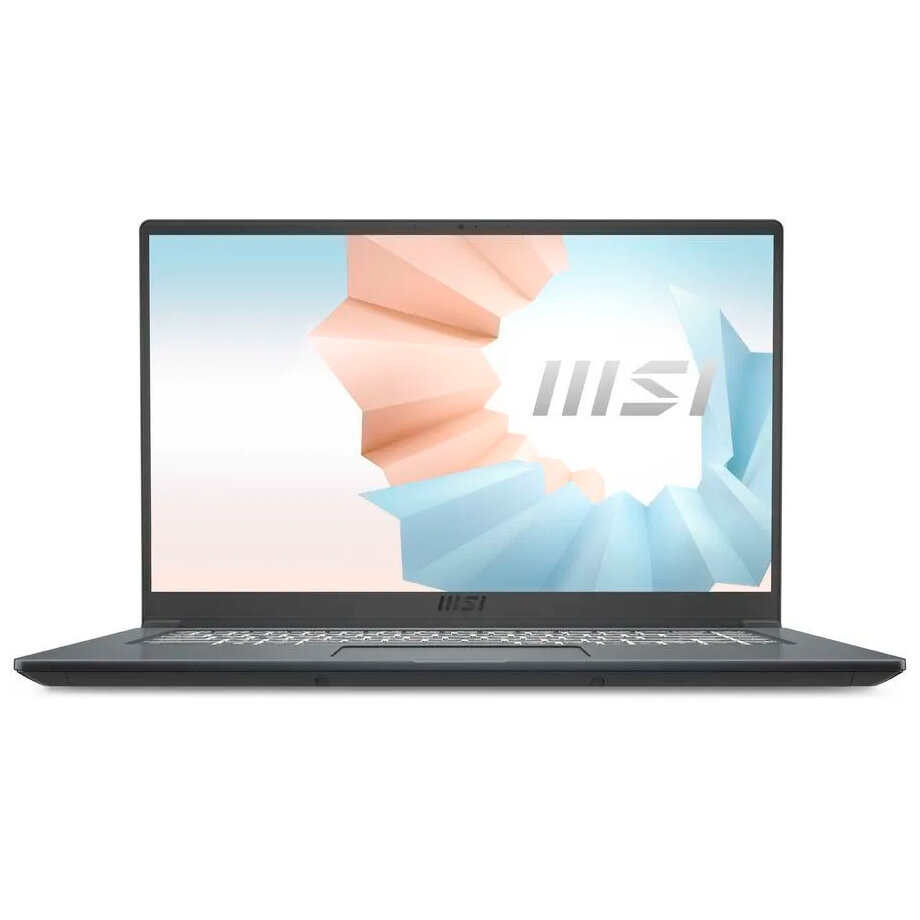 Ноутбук MSI Modern 15 A11SBU-836RU, 15.6", IPS, Intel Core i7 1195G7 2.9ГГц, 8ГБ, 512ГБ SSD, NVIDIA GeForce MX450 - 2048 Мб, Windows 10, , серый - фото №2