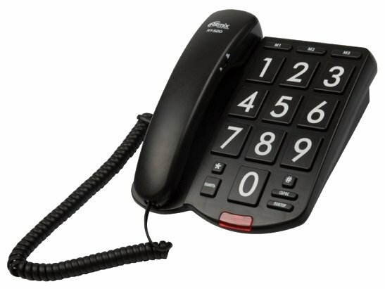 Телефон Ritmix RT-520, черный