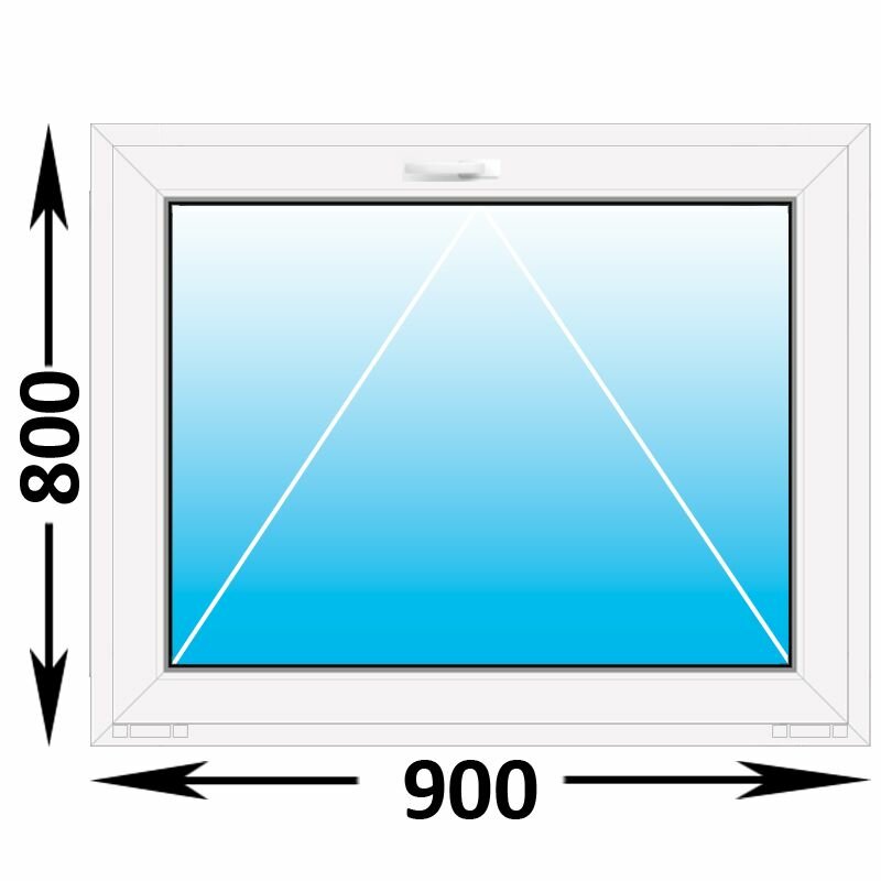 Пластиковое окно Melke фрамуга 900x800 (ширина Х высота) (900Х800)