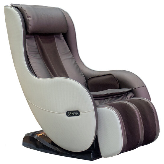 Массажное кресло с L-массажной кареткой, Sensa Lounger RK-1900 Brown