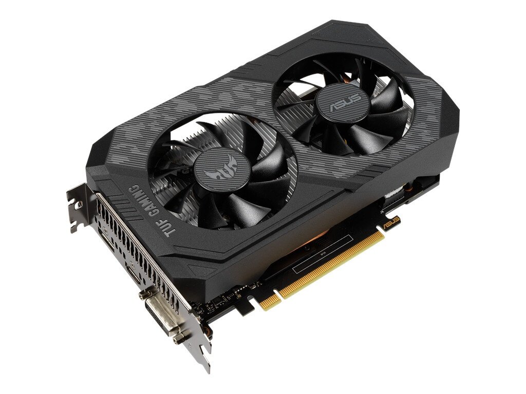 Видеокарта ASUS GeForce GTX 1650 TUF Gaming OC 1650Mhz PCI-E 4096Mb 12000Mhz 128bit HDMI DP TUF-GTX1650-O4GD6-GAMING