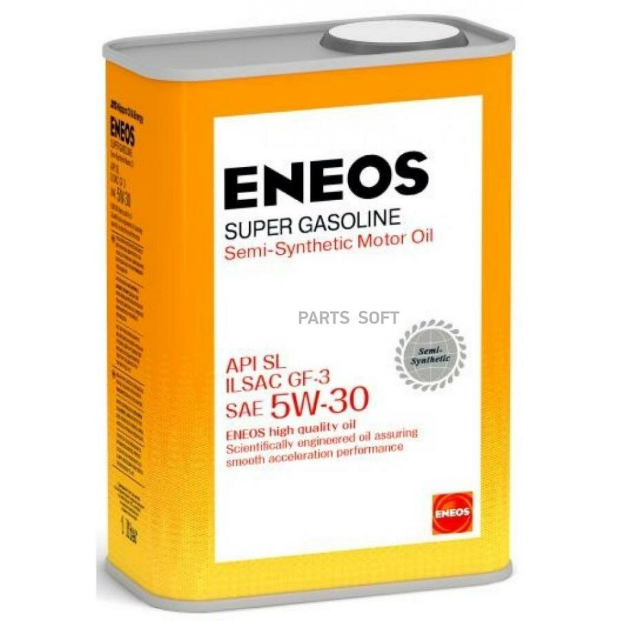 ENEOS OIL1358 Масло моторное ENEOS Super Gasoline SL 5W-30 полусинтетическое 0,94 л oil1358