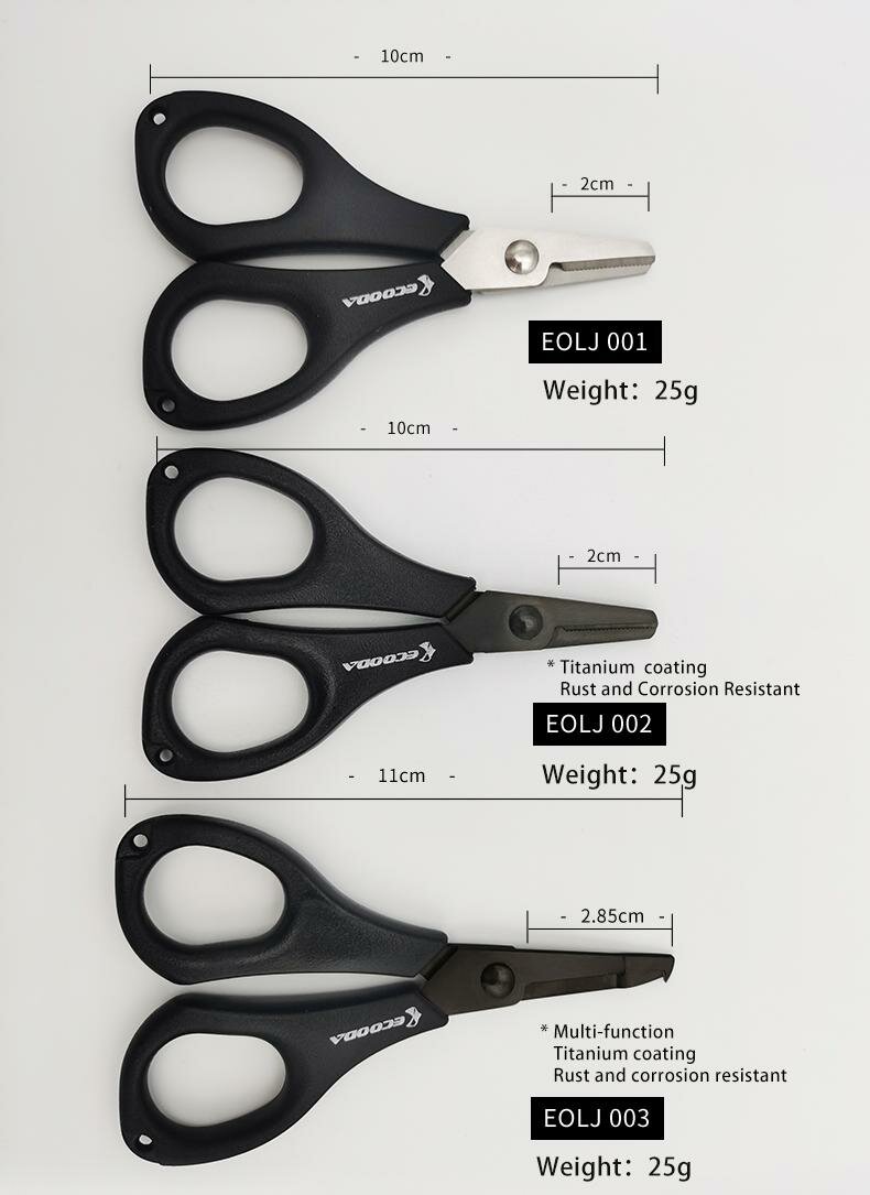 Ecooda Ножницы BLACK THUNDER Fishing Scissors EOLJ003