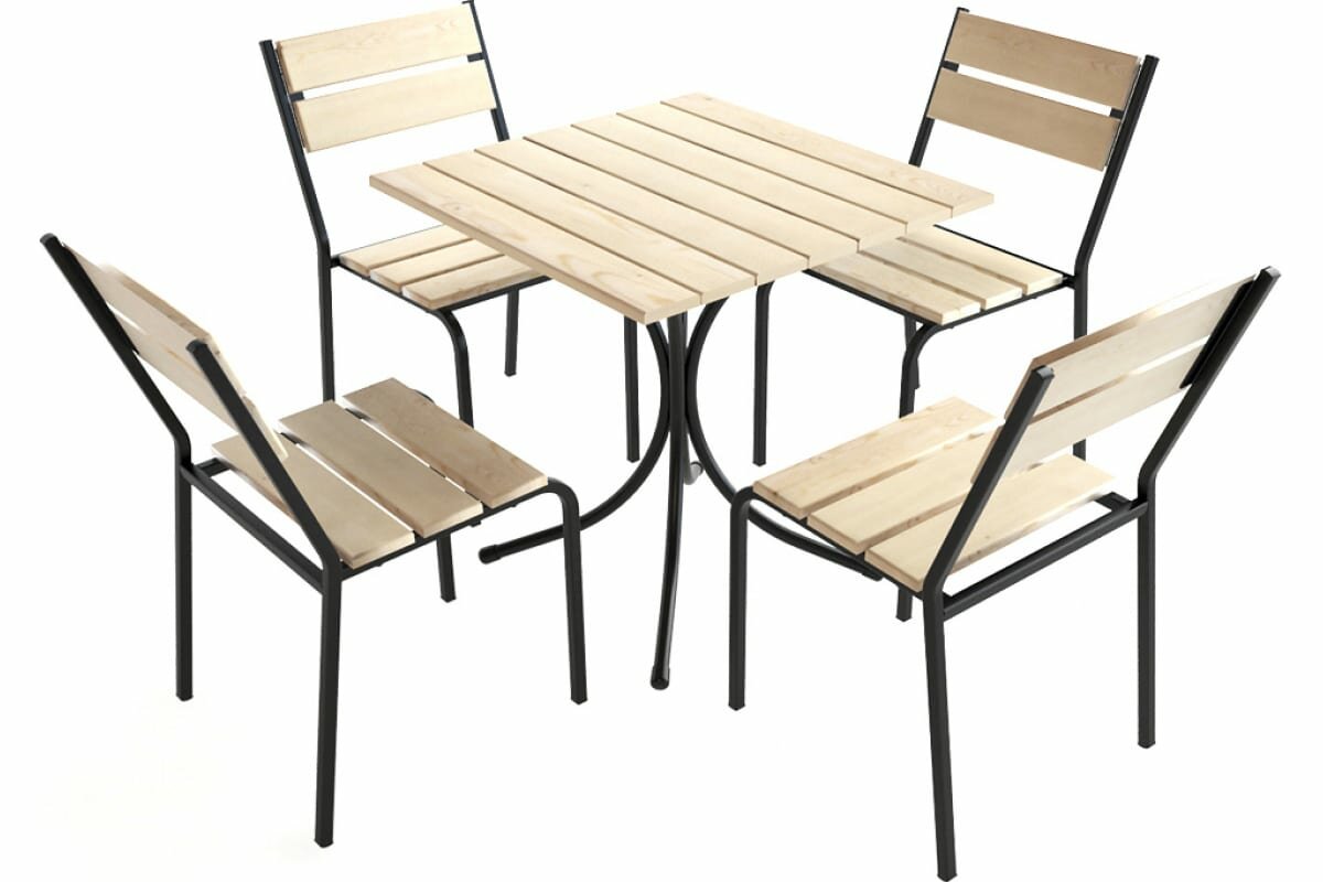 Набор мебели: 4 кресла, стол Garden Story Фьюжн НФ694-МТ001 - фотография № 3