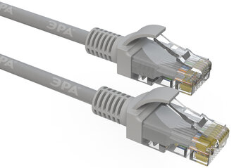 Патч корд ЭРА Simple U/UTP неэкранированный 7 м, категория 5e, серый арт. Б0051375 (1 шт.)