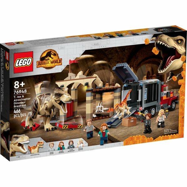 Конструктор Lego Jurassic World 76948 Побег атроцираптора и тираннозавра