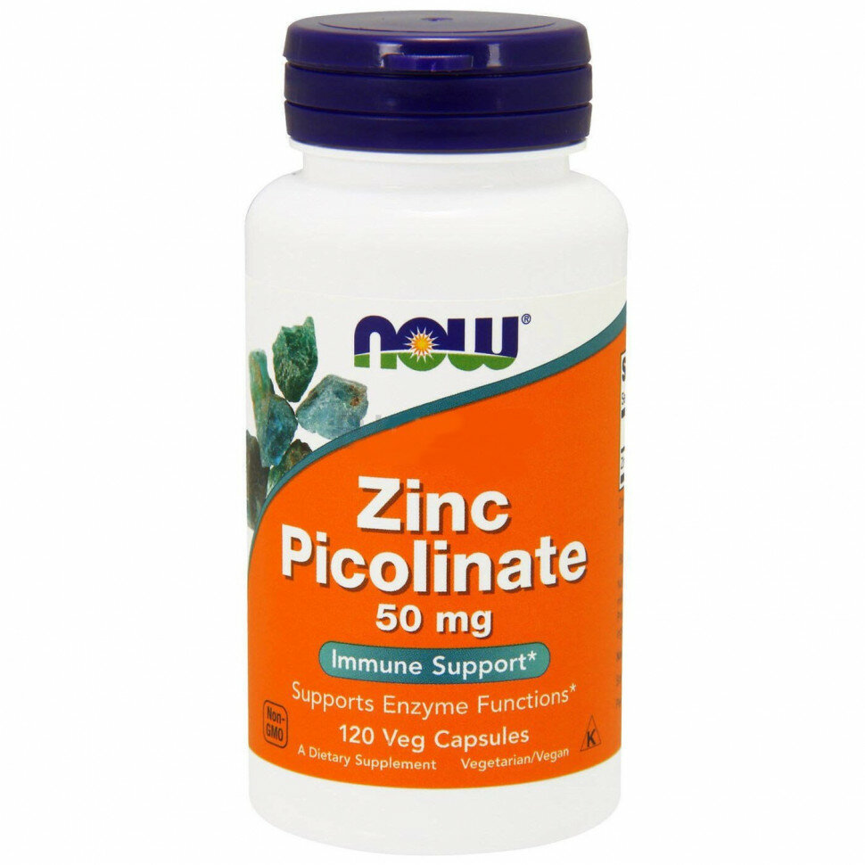 NOW Zinc Picolinate, 120 капс.