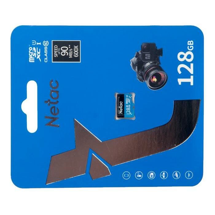 Флеш карта microSDHC 128GB Netac P500 (без SD адаптера) 80MB/s