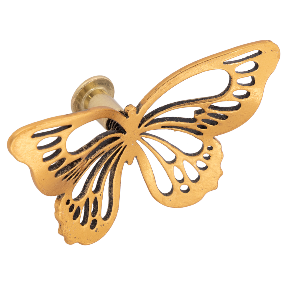 Ручка мебельная BOGACHO Бабочки 90 бронзового цвета - фотография № 10