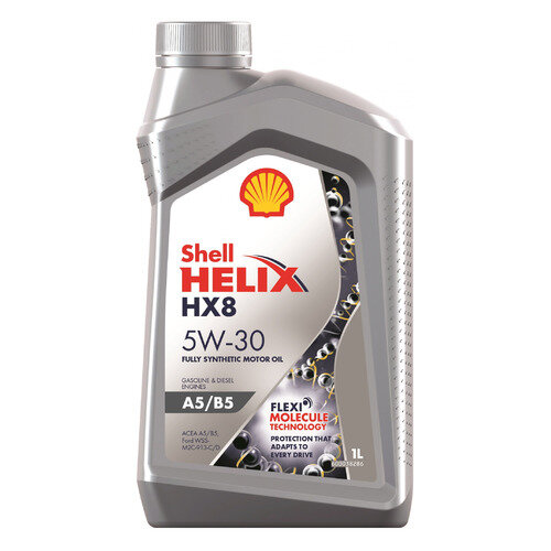 Моторное масло SHELL Helix HX 8 A5/B5, 5W-30, 1л, синтетическое [550046778]