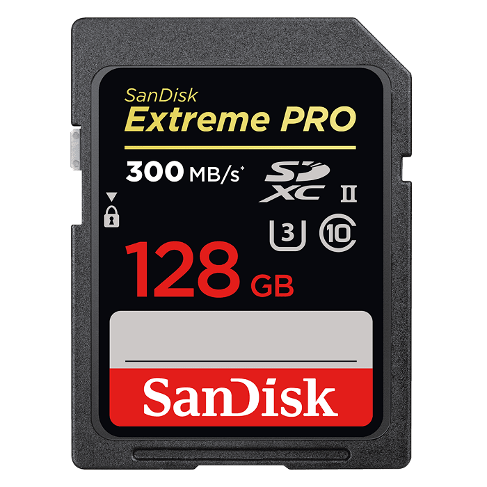 SanDisk Extreme PRO SDXC UHS-II 300MB/s 128GB