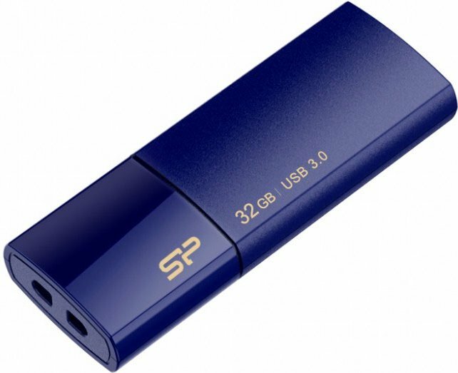 USB Flash накопитель 32Gb Silicon Power Blaze B05 Blue (SP032GBUF3B05V1D)