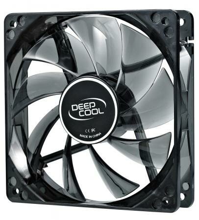 Вентилятор Deepcool WIND BLADE 120 120x120x25 3pin 27dB 1300rpm 119g голубой LED DP-FLED-WB120