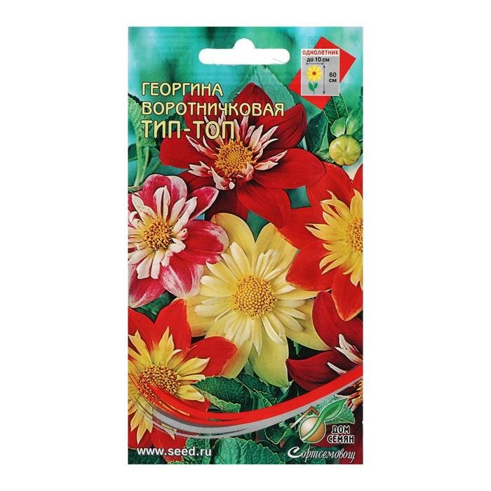 Семена цветов Георгина воротничковая 15 шт