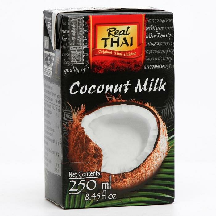 REAL THAI Кокосовое молоко REAL THAI, 250 мл - фотография № 1