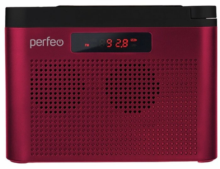Радиоприемник Perfeo тайга (PF_C4940), бордовый