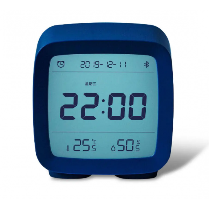 Будильник Xiaomi ClearGrass Bluetooth Thermometer Alarm clock CGD1 синий - фотография № 1